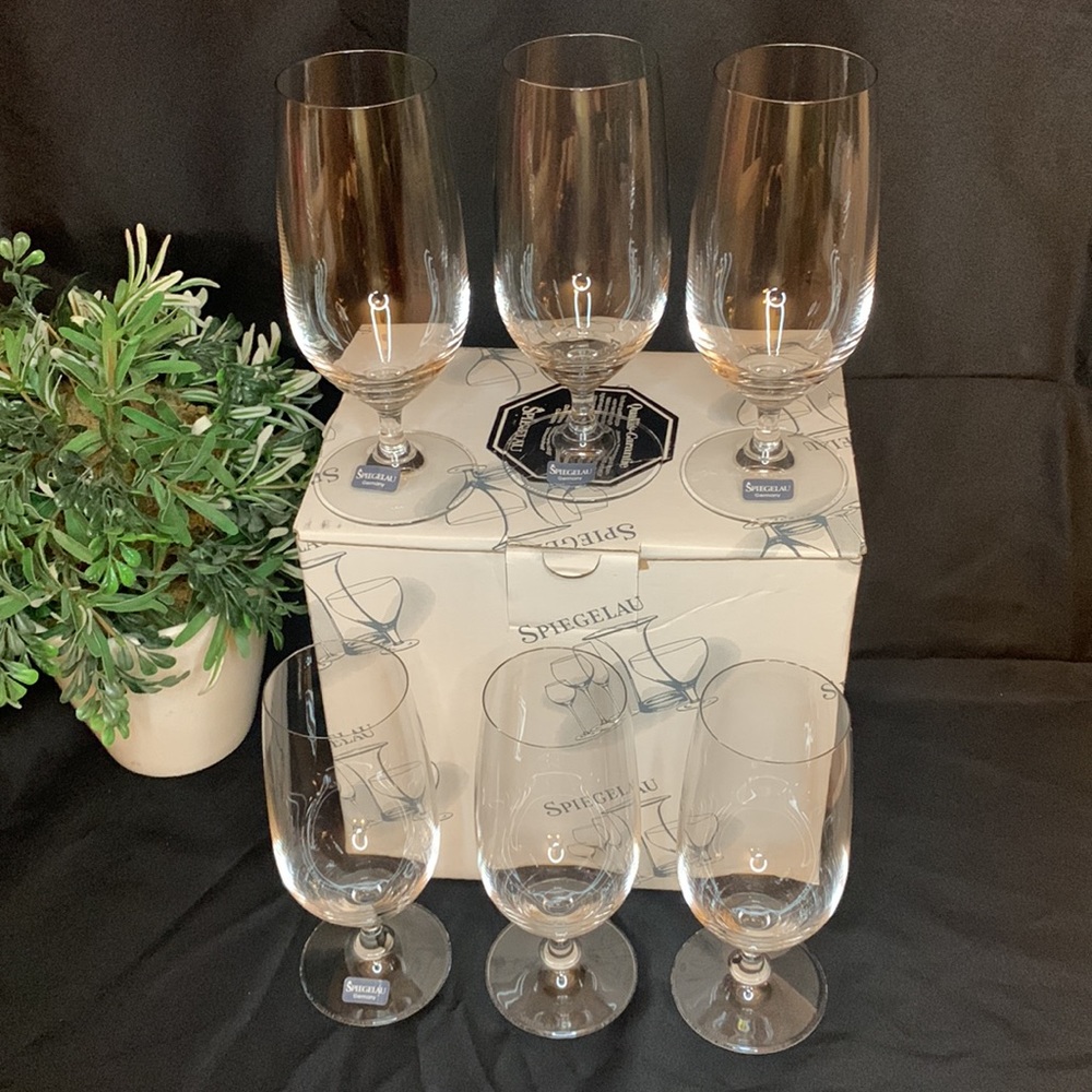 Set of 6 NIB SPIEGELAU 13oz Beer / iced beverage glasses - Picture 10 of 14